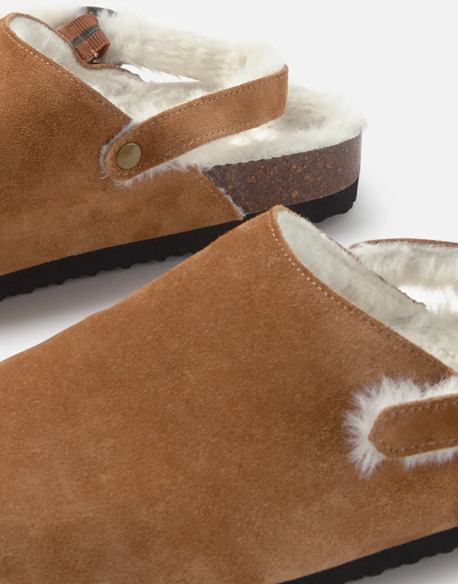Natura Selection Calzado^Zueco Hebilla Pelo Interior 149769-CAMEL